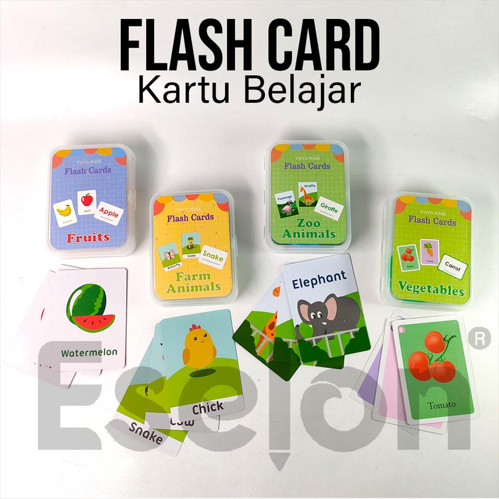 Flash Card / Kartu Pintar Edukasi Anak / Flashcard Lazada Indonesia