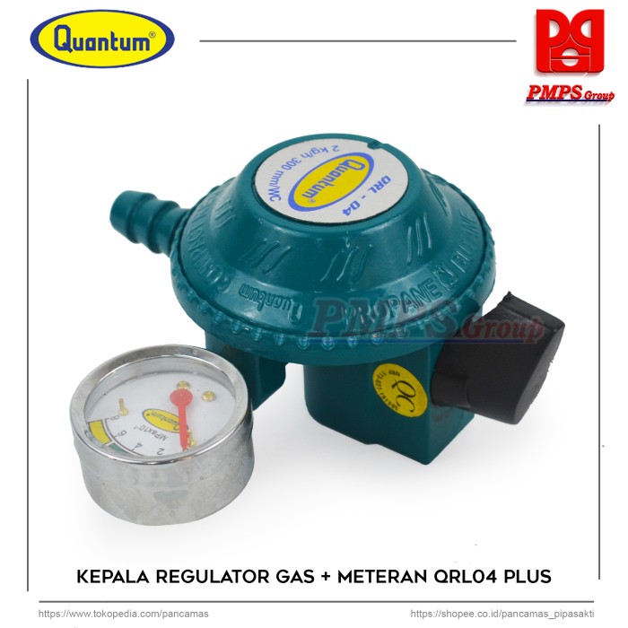 quantum regulator gas lpg qrl 04 plus meteran (X1L4) regulator gas