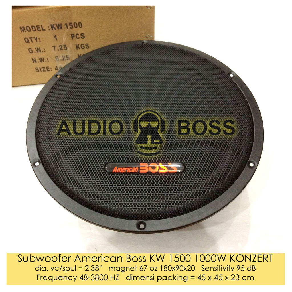 subwoofer american boss 12 inch