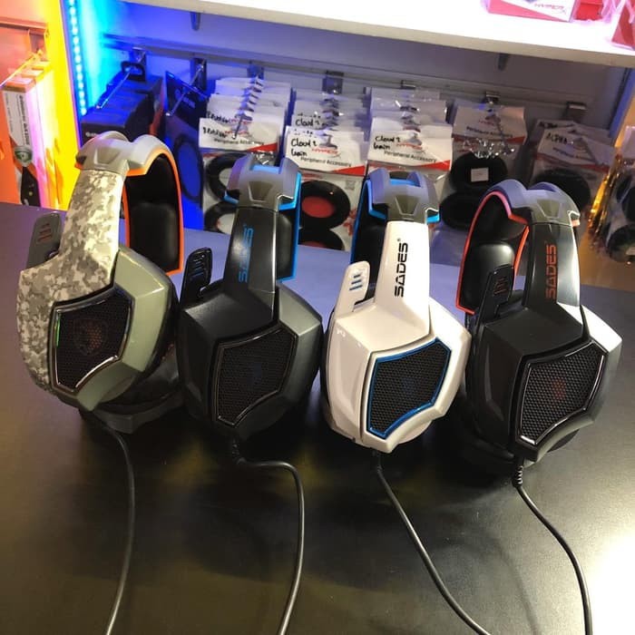 Bayar di Tempat Headphone Headset Gaming Sades Spirit Wolf Camo