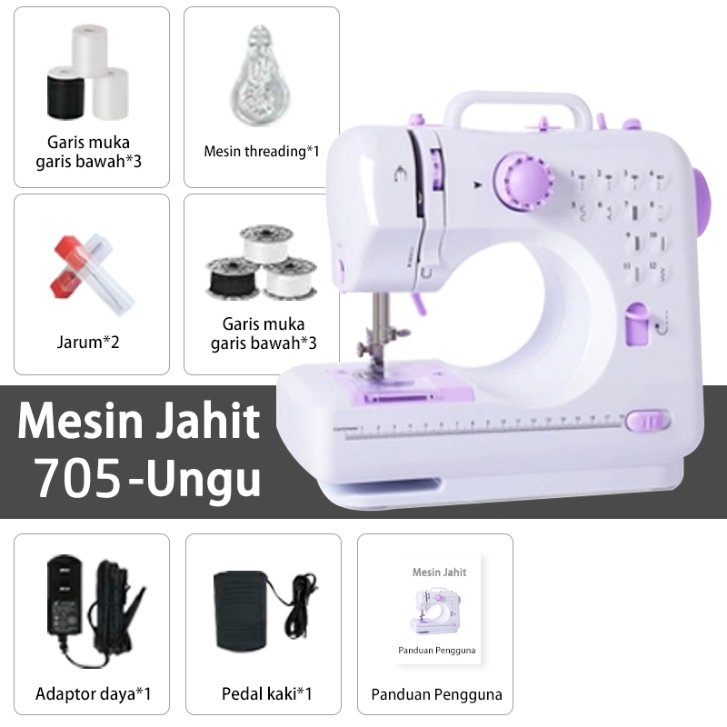 Mini Jhit Keeone Mesin Jahit Mini Portabel 705 12 Stitch Pola 1 Mesin Jahit ...