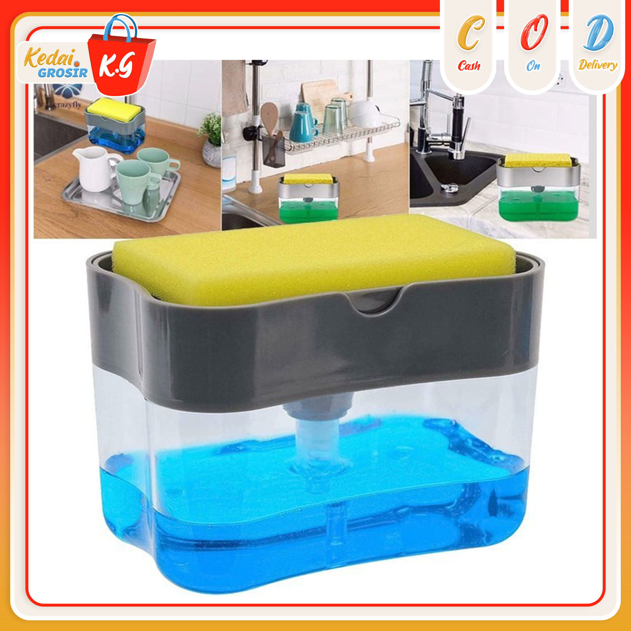 GRATIS ONGKIR Dispenser Sabun Cuci Piring - Tempat Sabun Cuci Piring