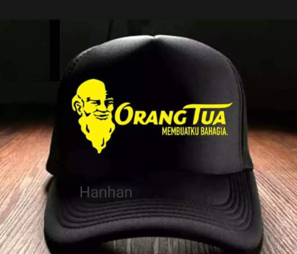 Topi trucker jaring CAP ORANGTUA logo 