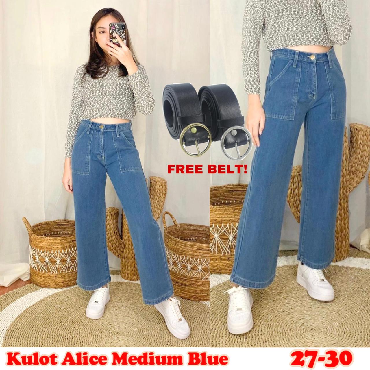 FREE BELT TRIVELA - KULOT JEANS ALICE 
