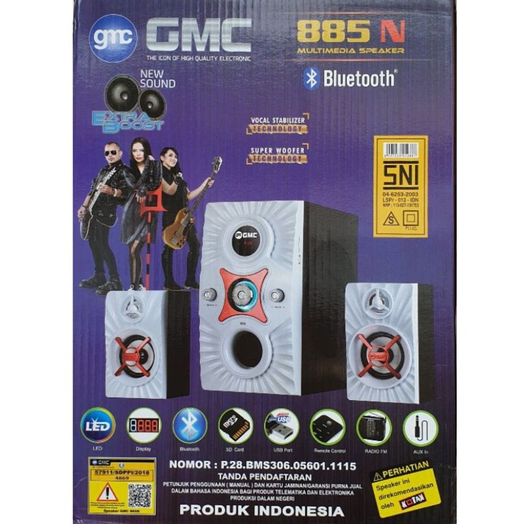 Gmc Speaker Aktif Multimedia N Bluetooth Fm Radio Lazada Indonesia