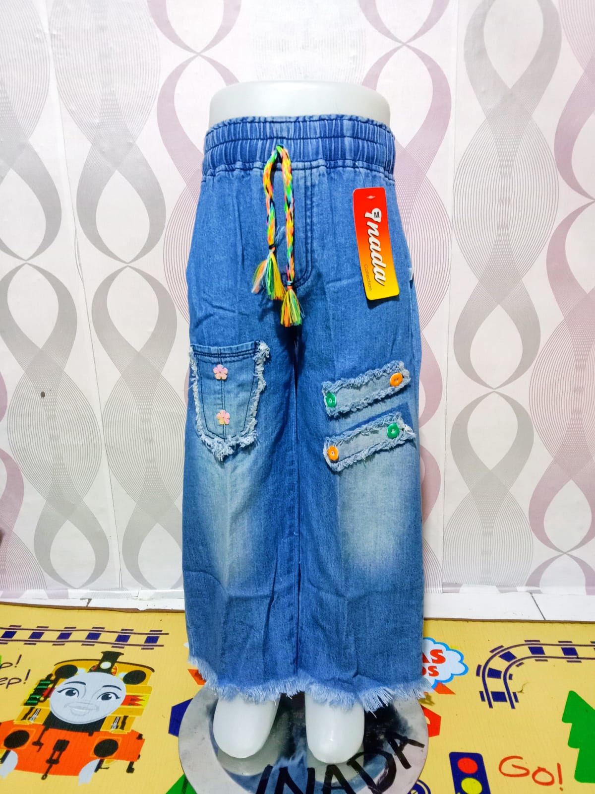 Celana jeans Kulot LOL Led Hello Kitty 