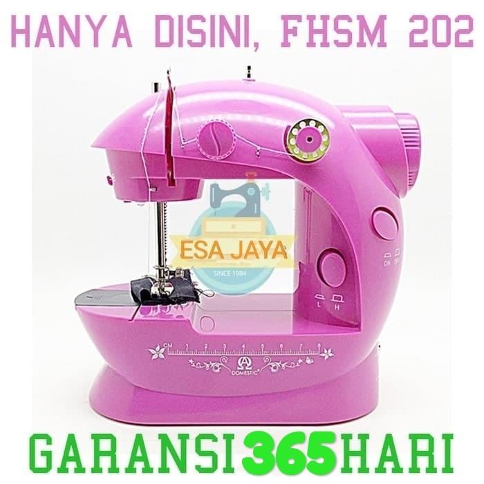 MESIN JAHIT MINI PORTABLE FHSM 202 ORIGINAL & BERGARANSI 1TAHUN