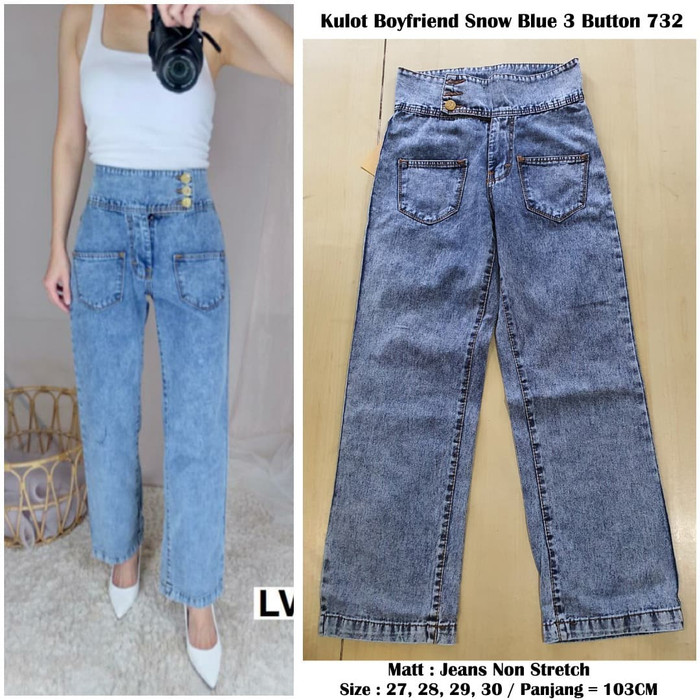 Flash Sale Celana Jeans Kulot Boyfriend 