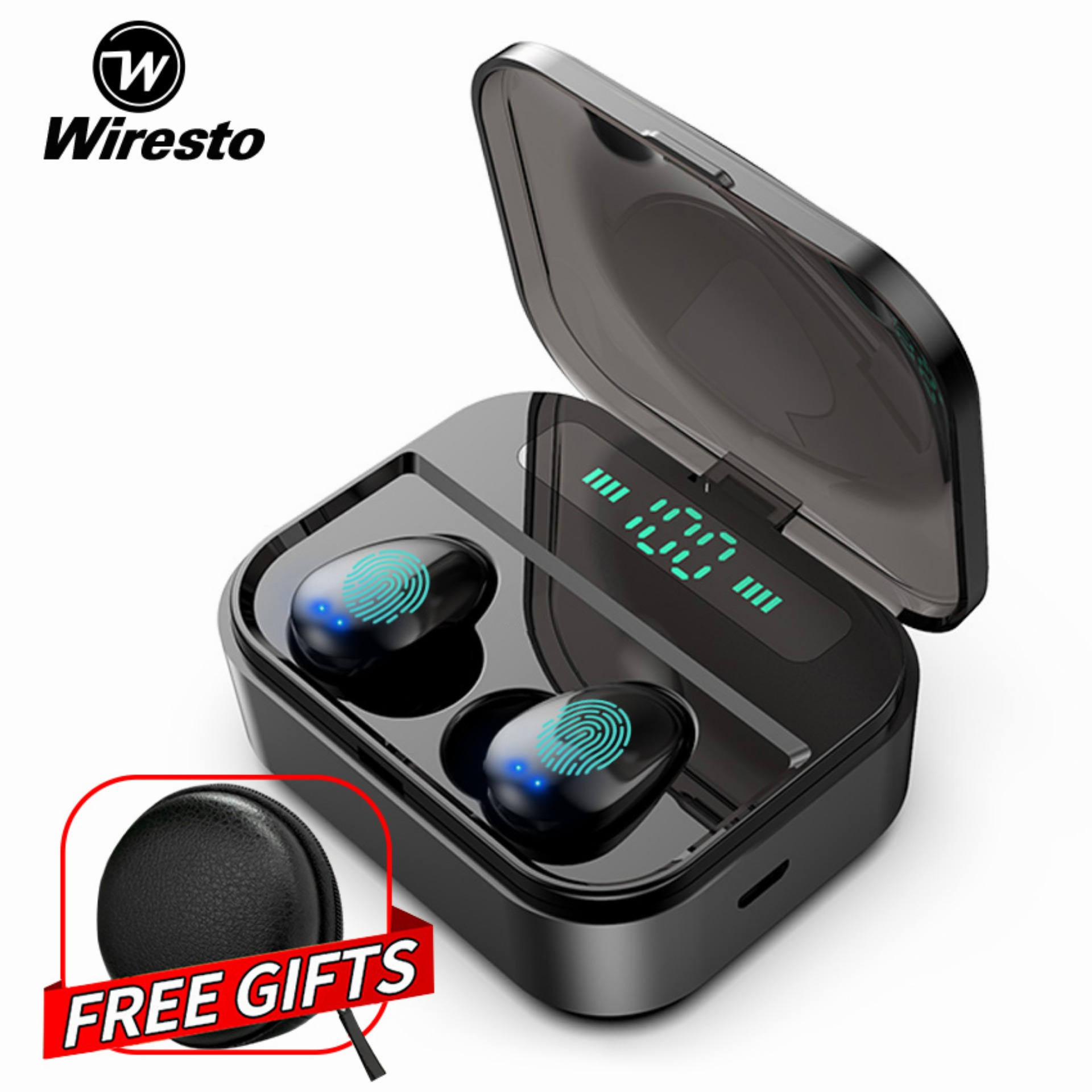 Wiresto True Earbuds TWS Mini Bluetooth 