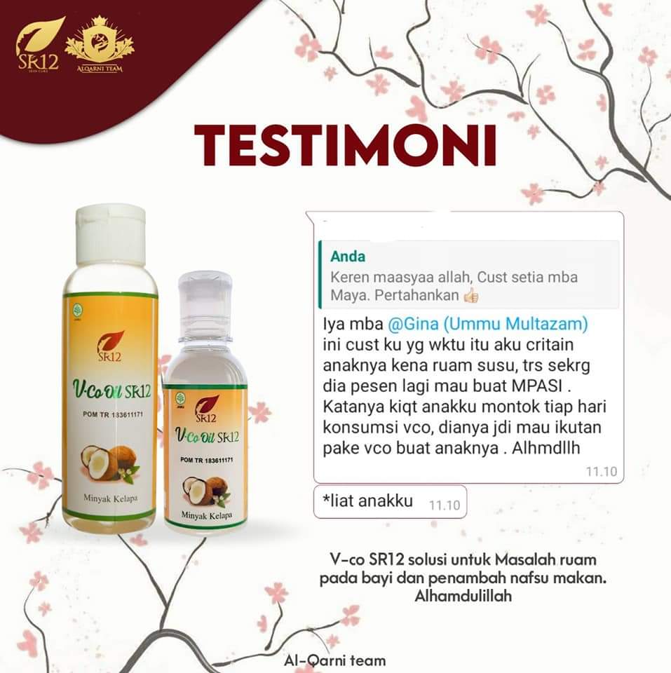 Minyak Virgin Coconut Oil Sr12 Untuk Mpasi Lemak Tambahan Mpasi Bayi Penambah Nafsu Makan Bayi Penambah Nafsu Makan Anak Penambah Berat Badan Bayi Dan Anak Aman Bpom Lazada Indonesia