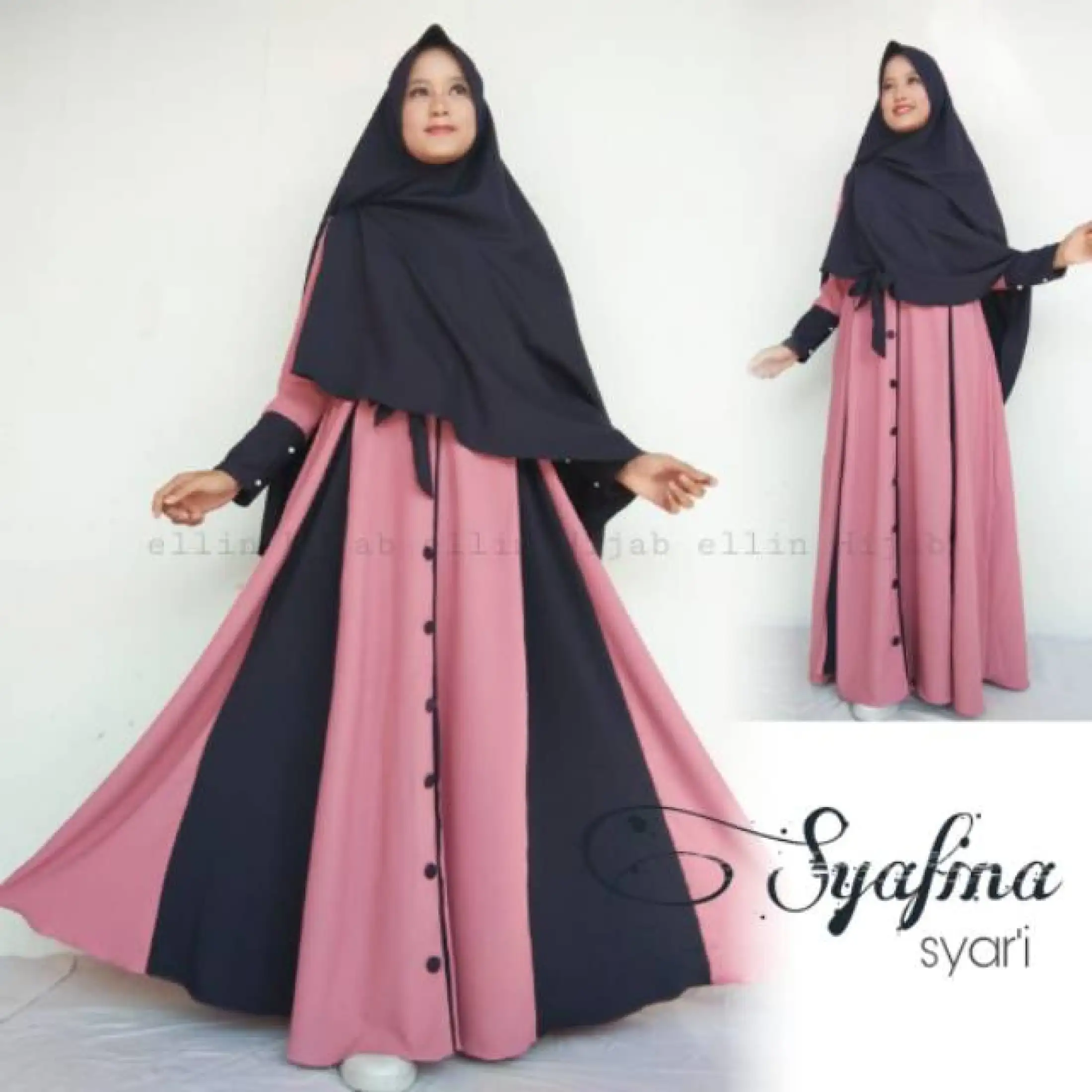 Baju Gamis Syafina Syari Aku Carissa Fashion Dress Muslim Remaja Polos Moscrepe Busui Kekinian Laris Murah Wanita Lazada Indonesia