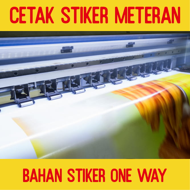 Cetak Stiker One Way Outdoor Meteran Lazada Indonesia