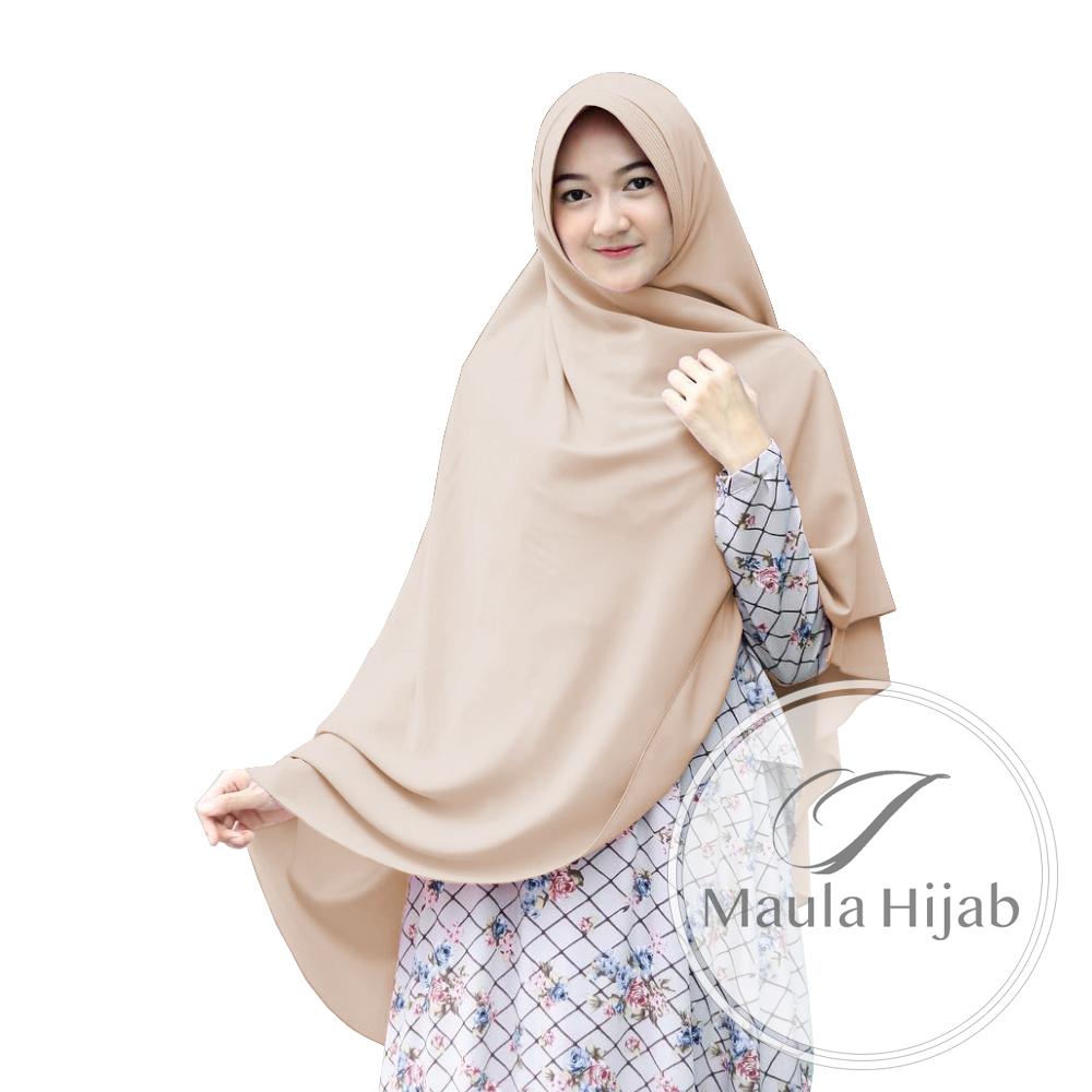 Maula Hijab Jilbab Kerudung Instan Instant Terbaru 2019 Khimar Syari Bergo Syar'i Panjang Wolfis Premium Jumbo Simple Pet Kekinian Murah Ukuran Besar Wanita Muslim Muslimah Populer Trend Style Lebaran 2019 PROMO Termurah Tangan Pertama
