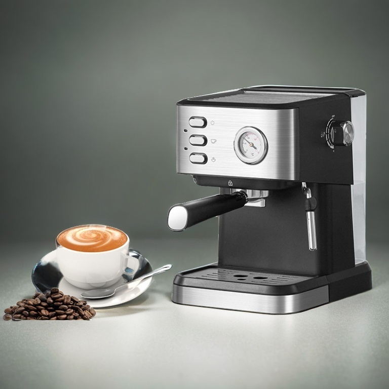 Mesin Espresso Mesin Espresso Mesin Pembuat Susu Uap Otomatis Semi