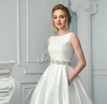 gaun satin bridal