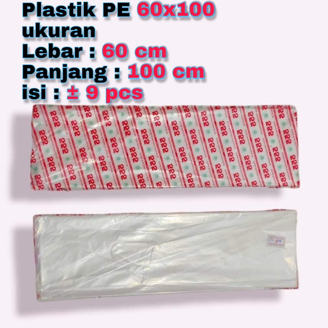 GNP Kantong plastik PE besar ukuran 60x100 cm (PAKET 5 PACK)/ plastik ...