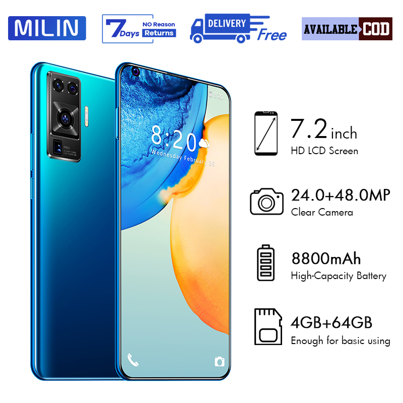 Handphone X50 Pro 7 2 Inch Large Screen Ram 4gb Rom 64gb Android Phone Game Smartphone Mobiles Cellphones Hp Murah Lazada Indonesia