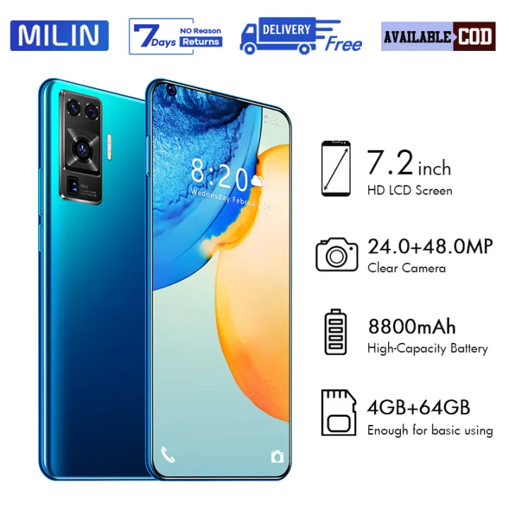 Handphone X50 Pro 7 2 Inch Large Screen Ram 4gb Rom 64gb Android Phone Game Smartphone Mobiles Cellphones Hp Murah Lazada Indonesia