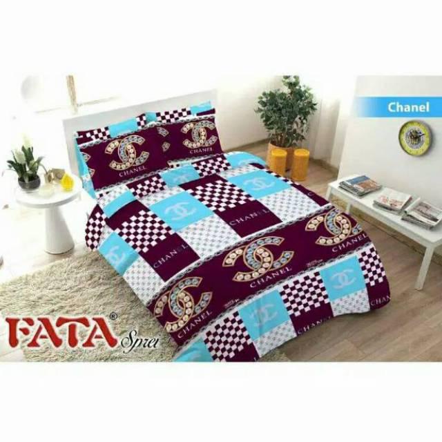 GUDANG SPREI- Kamar Tidur/Bedcover/Bed Cover set Chanel Single size (120x200)