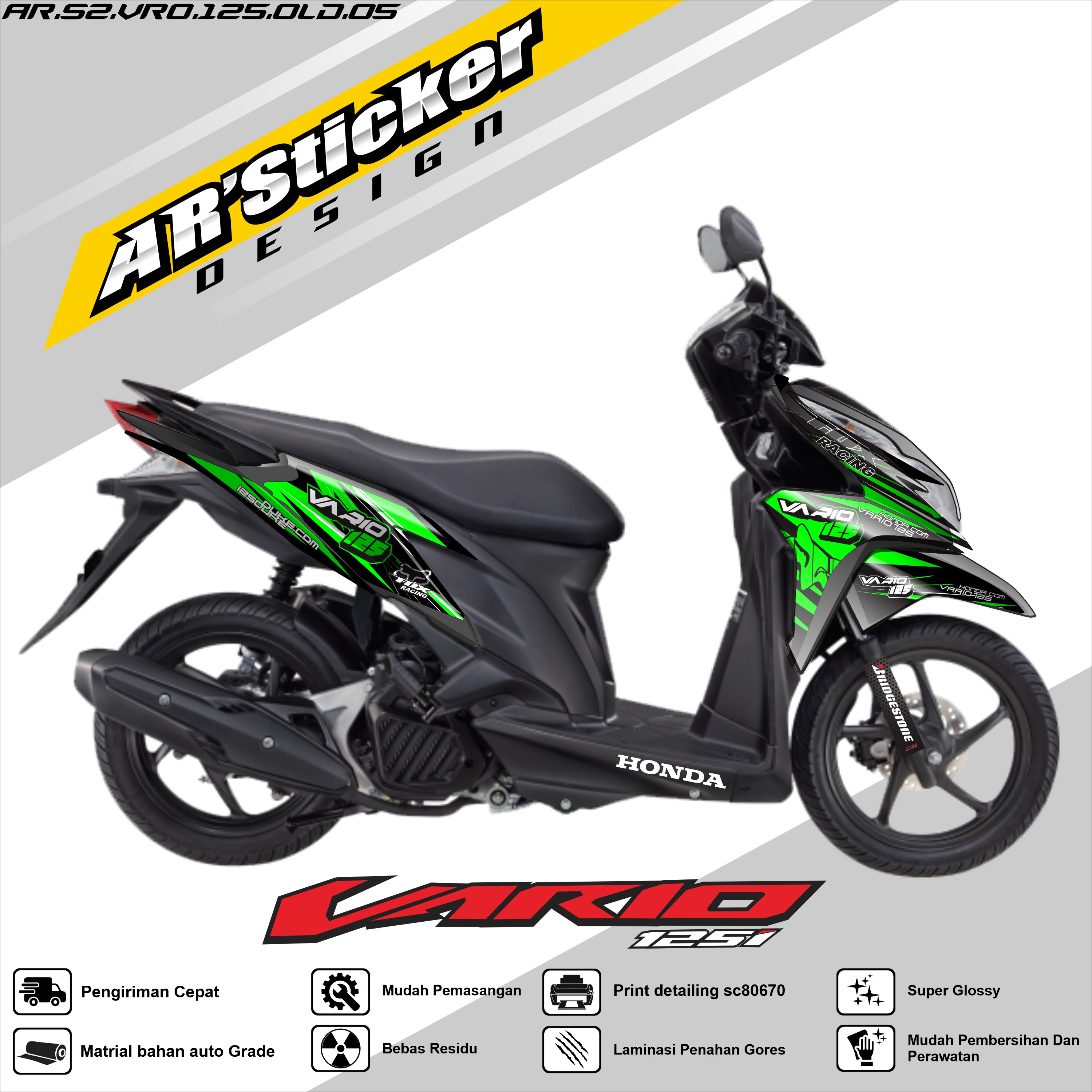 Vario 125 Sticker Striping Vario 125 Old - Stiker Motor Keren Setiker
