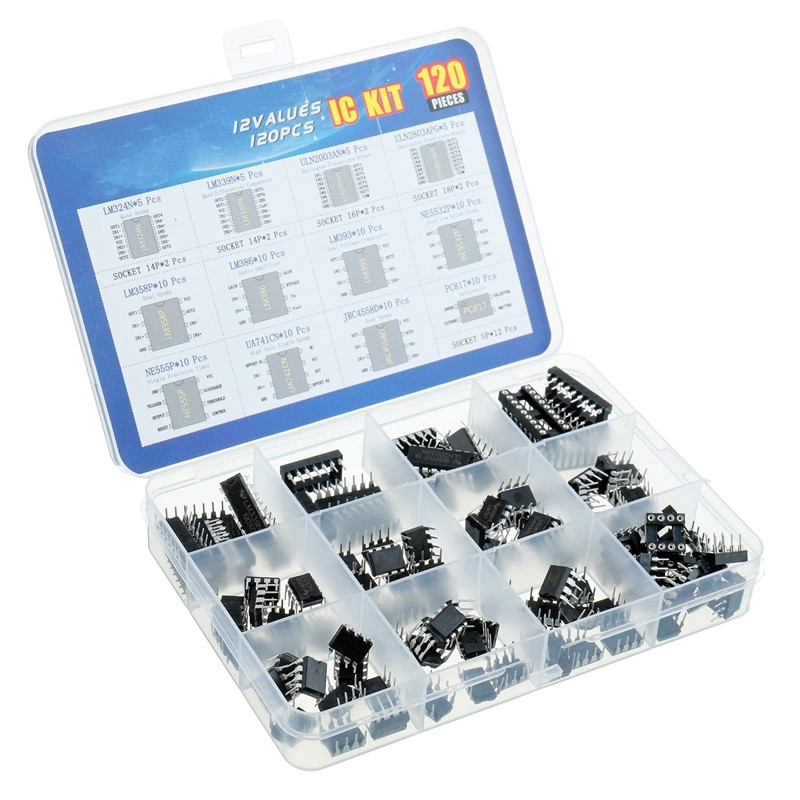 Kit Assortimento IC Con 12 Valori - 120 Pezzi Per Progetti Elettronici - Foto 11