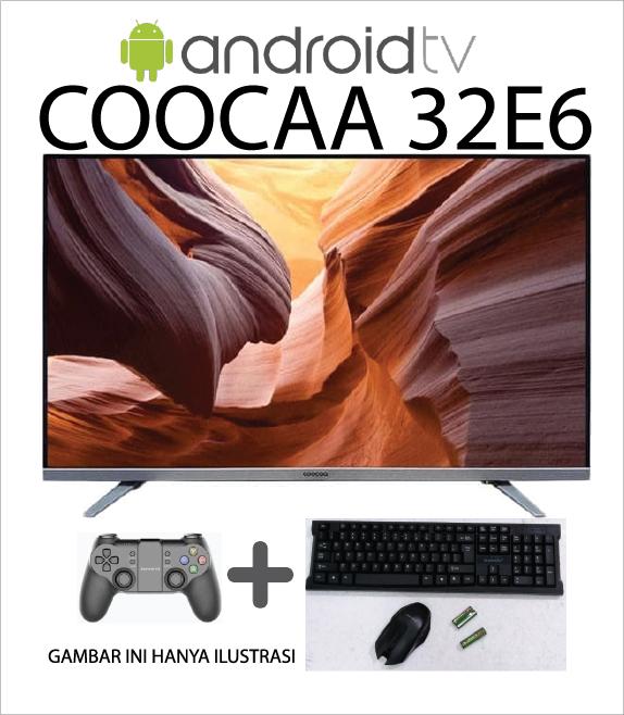 COOCAA 32 inch DIGITAL SMART ANDROID LED HD TV - 32E6