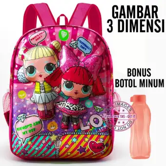 Tas Anak Tk Paud Karakter Anak Perempuan Terbaru Gratis Botol Minum Tas Ransel Mini Anak Kecil Bonus Botol Minum