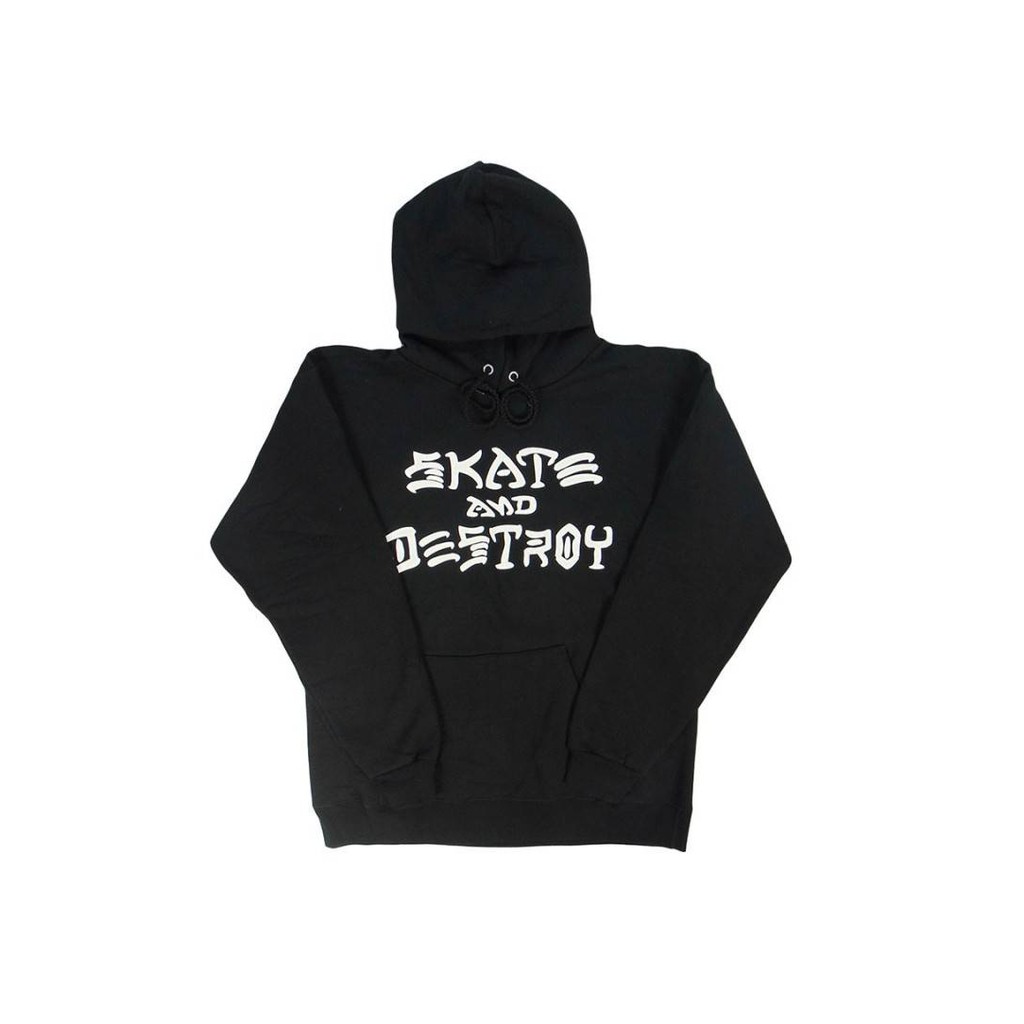 THRASHER SKATE AND DESTROY HOODIE BLACK CROOZ STYLE ORIGINAL CZ