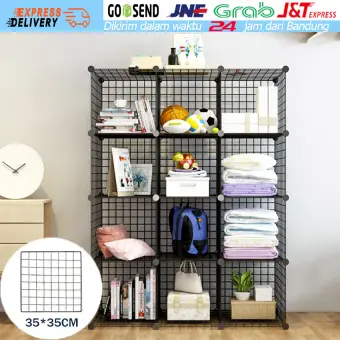 4 Susun Serbaguna Rak Besi Buku Lemari Pakaian Kotak Penyimpanan Mainan Minimalis Rack Bunga Baju Storage Siku Diy Dapur Kamar Mudah Dibongkar Pasang Lazada Indonesia