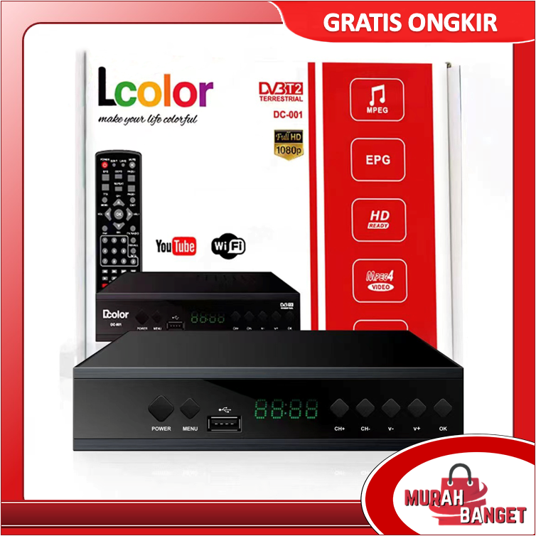Murah Banget STB TV Digital DColor / DVB T2 Full HD Termurah / STB
