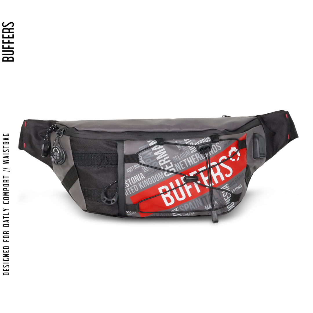 Tas Waistbag Pria Buffers Kingdom - Usb 