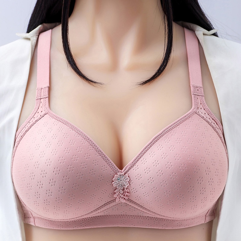 lubang s-6xl bra olahraga ukuran mulus dan desain lubang bernapas bra  ekstra besar yang nyaman untuk wanita payudara besar