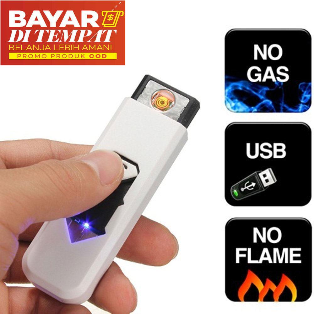 Loka Cod - Korek Api Elektrik Korek Api Lighter Usb Anti Angin - Korek Elektrik With Charger - Warna Random By Lokalaku.
