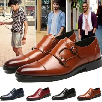 lazada leather shoes