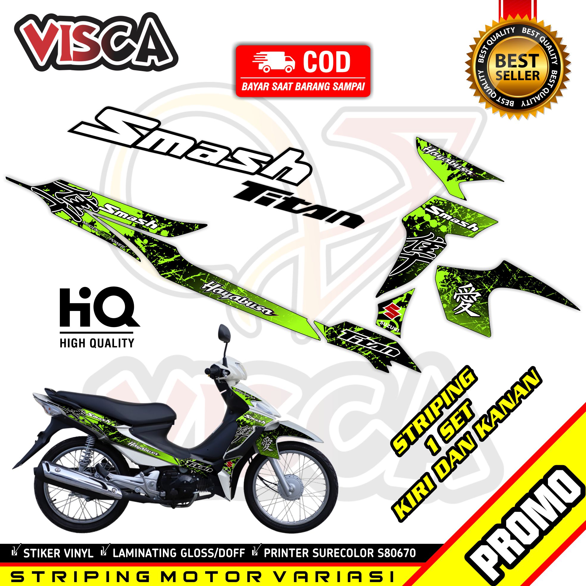 Striping Smash Titan Variasi - Stiker Motor Smash Titan Desain Hayabusa ...