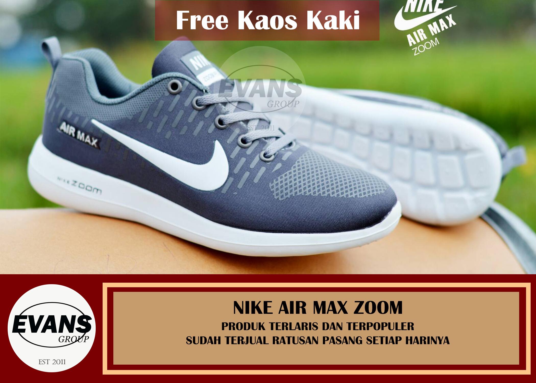 sepatu nike01 air max zoom running sport casual import