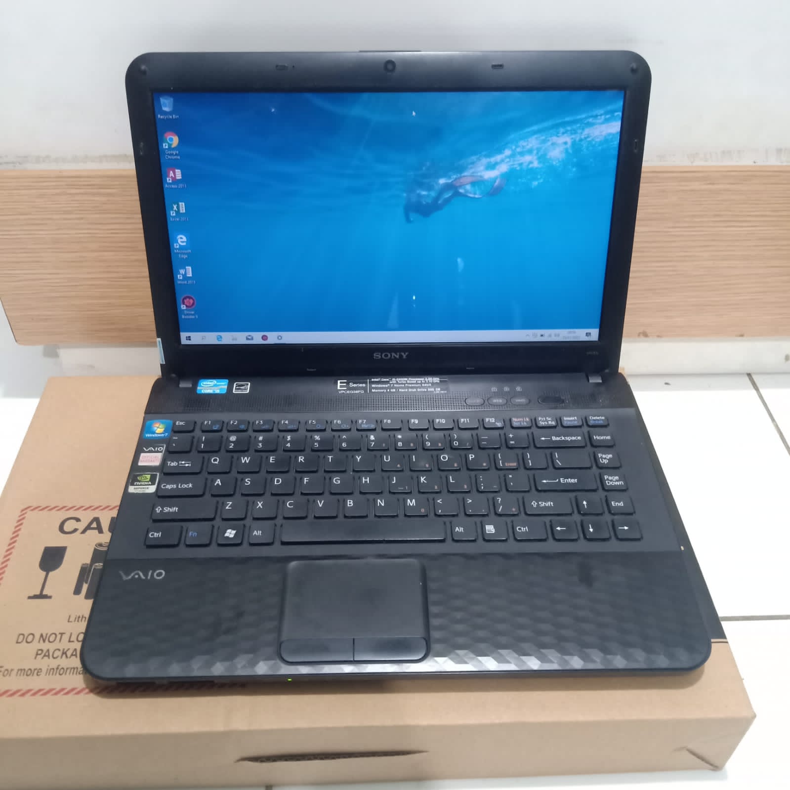 SONY VAIO VPCEH38FJ Core i5-2450M 2.5GHz 4GB ノート ジャンク N70685 Sony Vaio VPCEH38FJ⁄W Core i5-2450M HDD 500GB RAM 8GB 15.5 Inch Win 1 0 Home