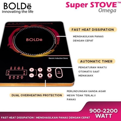 BOLDe OMEGA Super STOVE Digital Induction Coooker Kompor Induksi