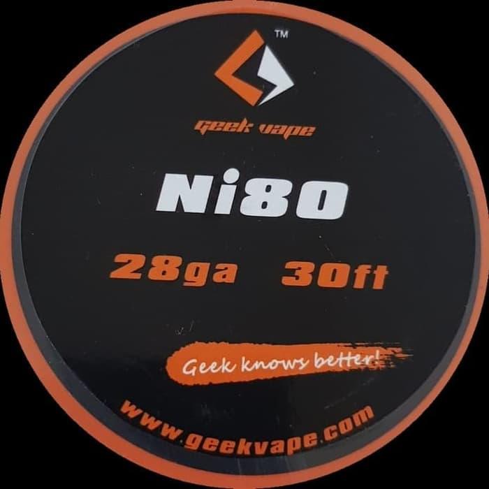 Geek Vape Ni80 28 GA 30ft - Original by Geek Vape Wire Coil Kawat Vape