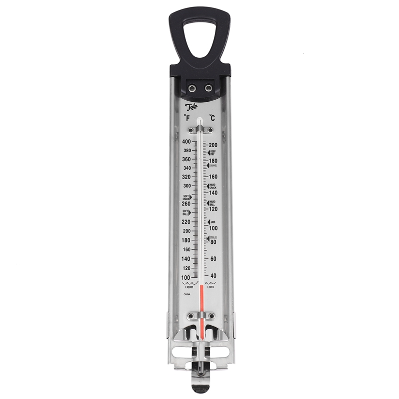 Candy/Jelly/Deep Fry Thermometer, Stainless Steel, with Pot Clip
