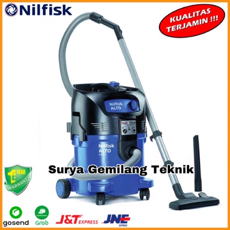 Nilfisk Vacuum Cleaner Penghisap Debu Basah Kering Nilfisk Attix 3001