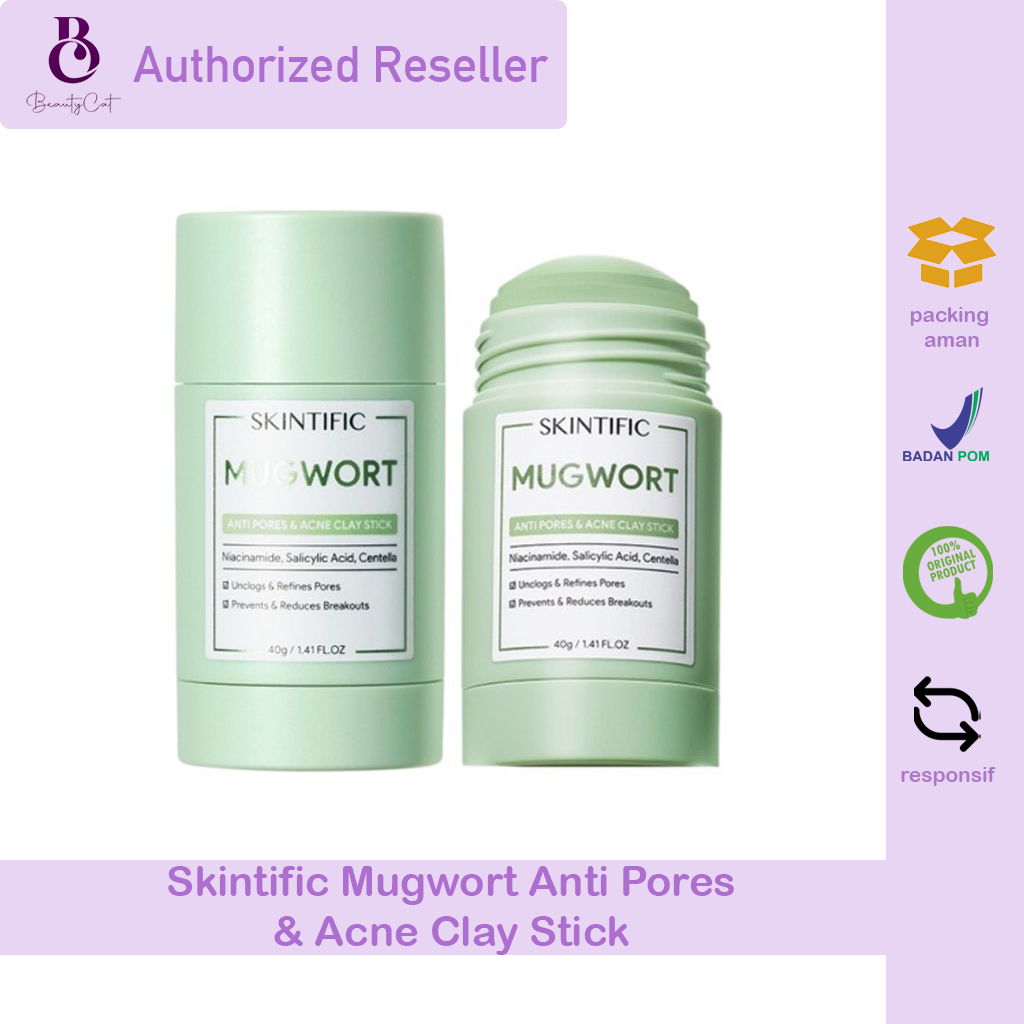 Skintific Mugwort Acne Clay Stick G Lazada Indonesia