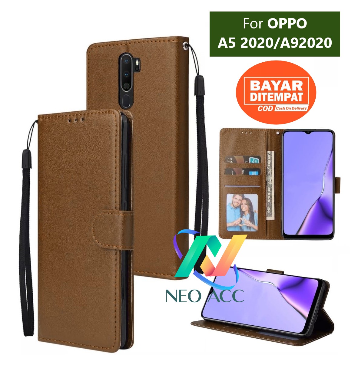 case dompet hp oppo a5 2020