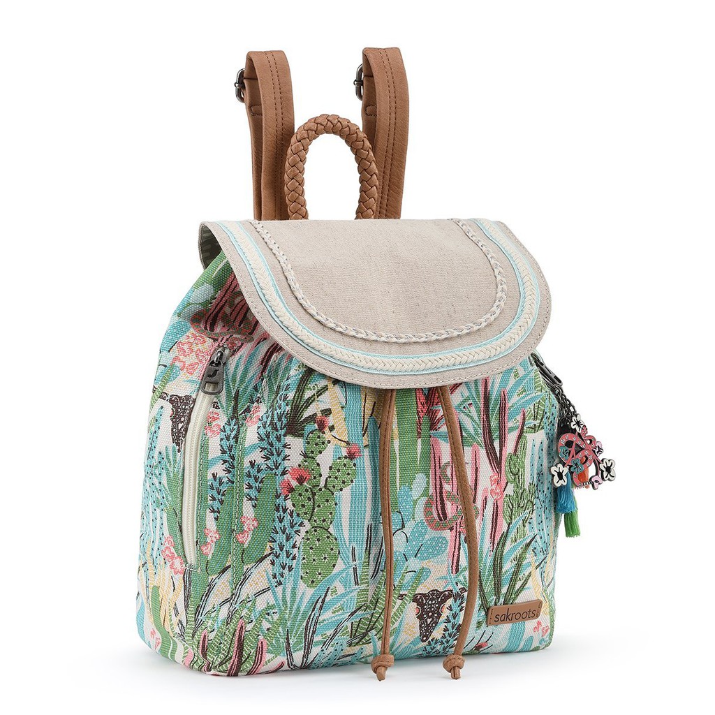 Sakroots Mellie Backpack Natural Mojave 