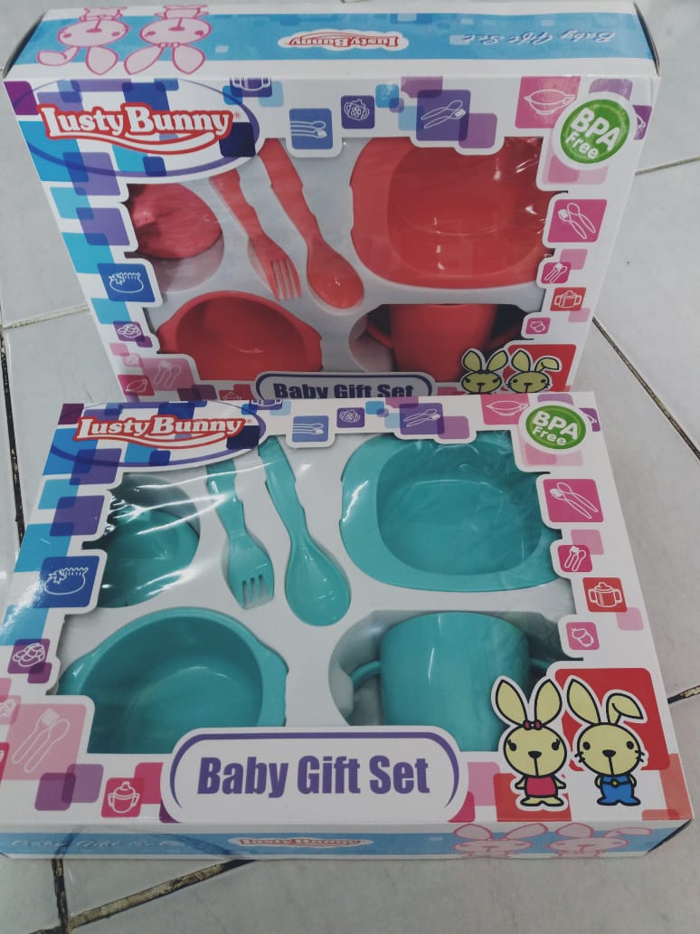 lusty bunny baby gift set