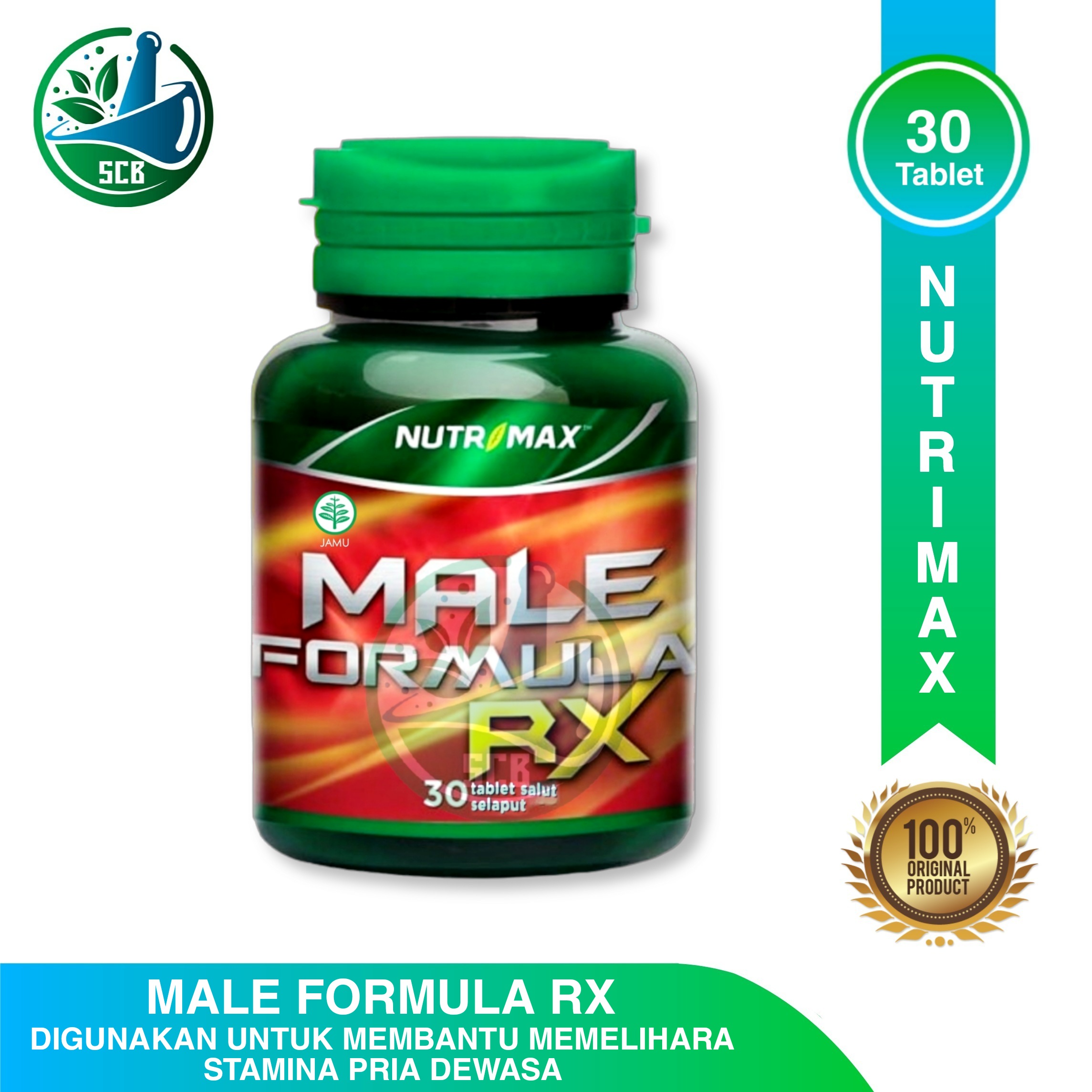 Nutrimax Male Formula Rx 30 Tablet Vitamin Penambah Stamina Vitalitas