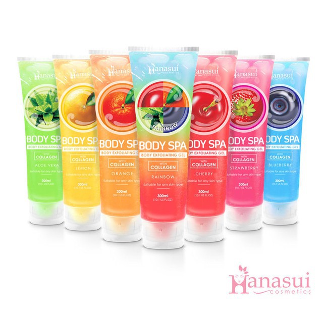 Hanasui Body Spa Exfoliating Gel With Collagen Series 130 ml Lazada