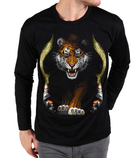 Berton Store Kaos Pria Lengan Panjang Macan Kujang Siliwangi / Kaos T-Shirt Pria Distro / Kaos Pria Terbaru / Kaos Pria Keren / Baju Pria Lengan Panjang / Kaos Distro Pria Bandung