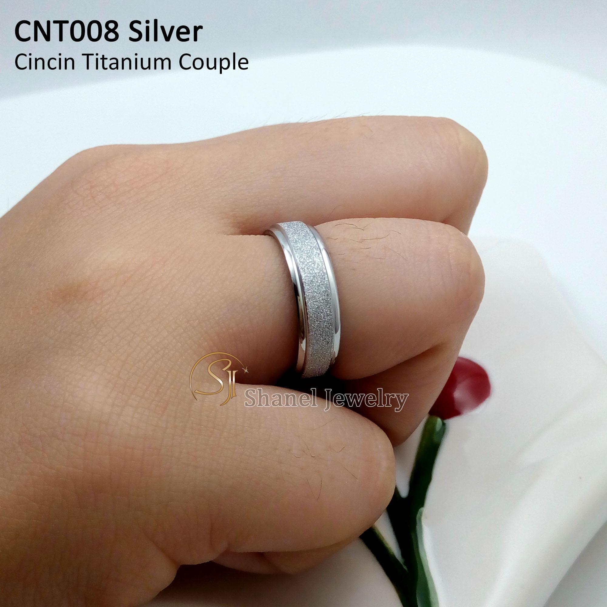 SJ Cincin Kawin Couple Pasangan Pacaran untuk Pria Wanita bahan Titanium Awet Anti karat anti alergi perhiasan fashion premium Quality CNT008