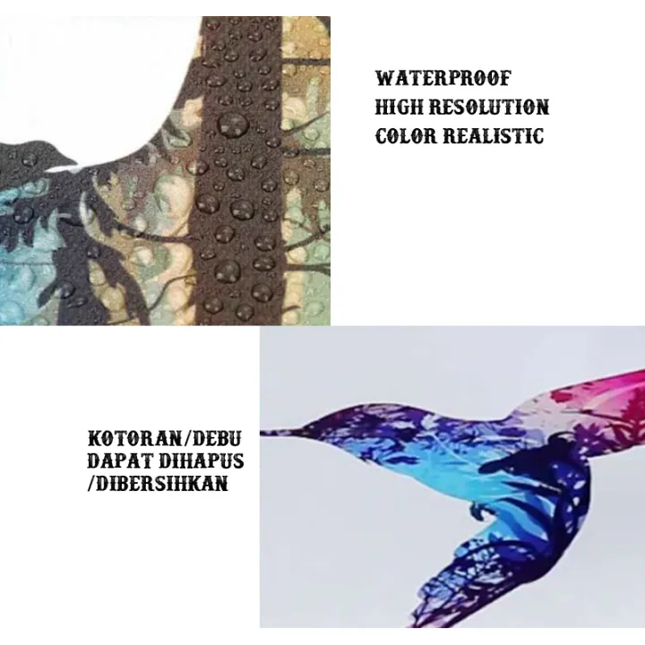 Hiasan Dinding Poster Kayu Walldecor Rumah Hiasan Lukisan Burung